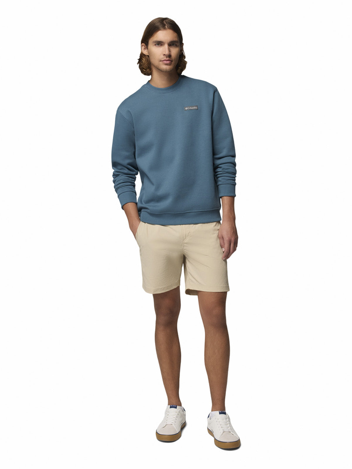 Polerón Hombre Meridian Creek Crew Verde Columbia