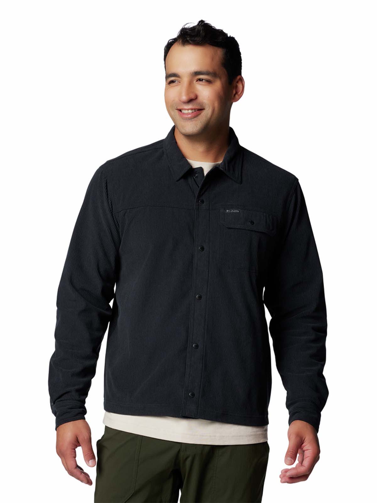 Camisa Manga Larga Hombre Flare Gun Negro Columbia