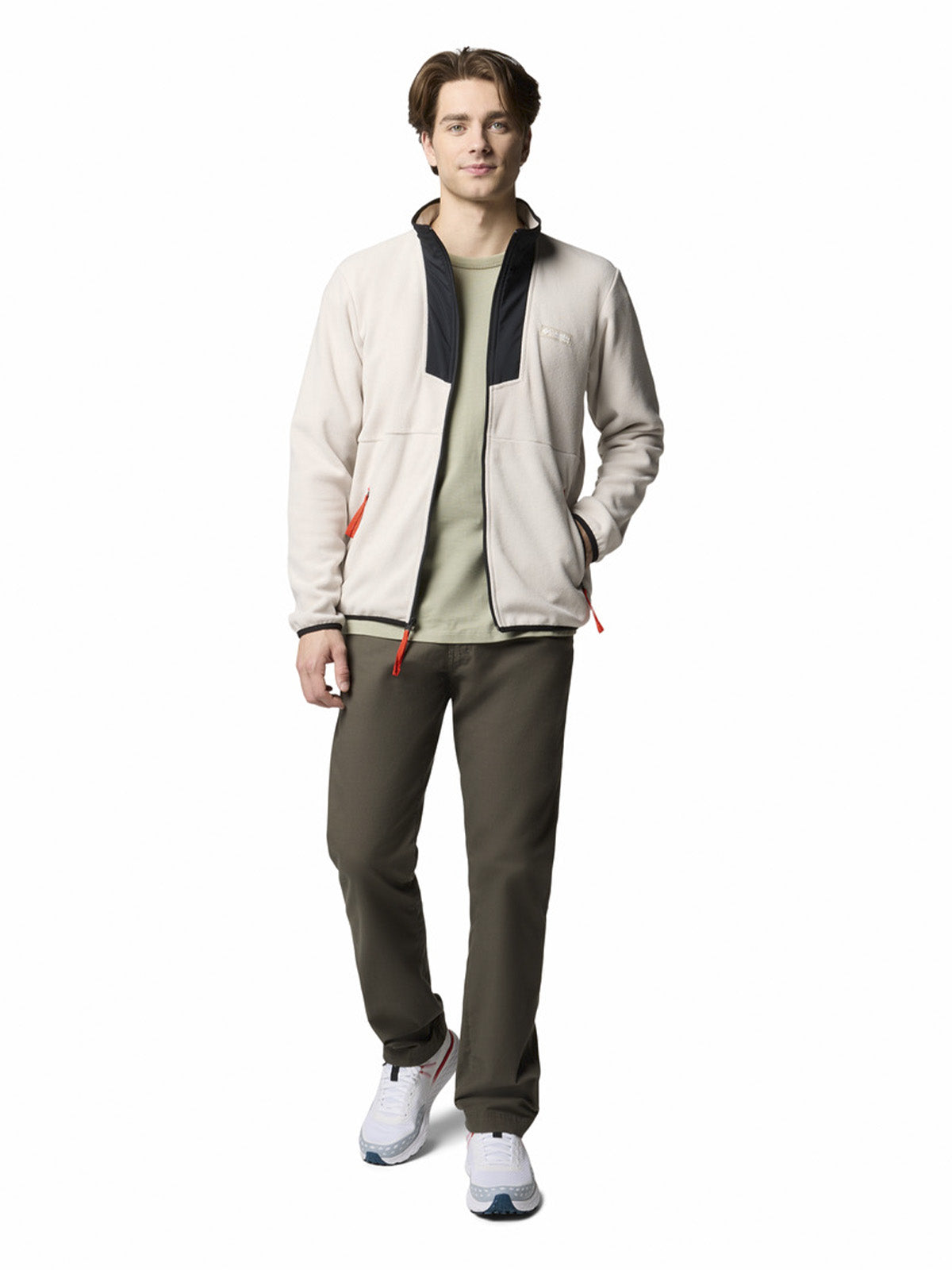 Polar Hombre Sequoia Grove Full Zip Gris Dark Stone Columbia