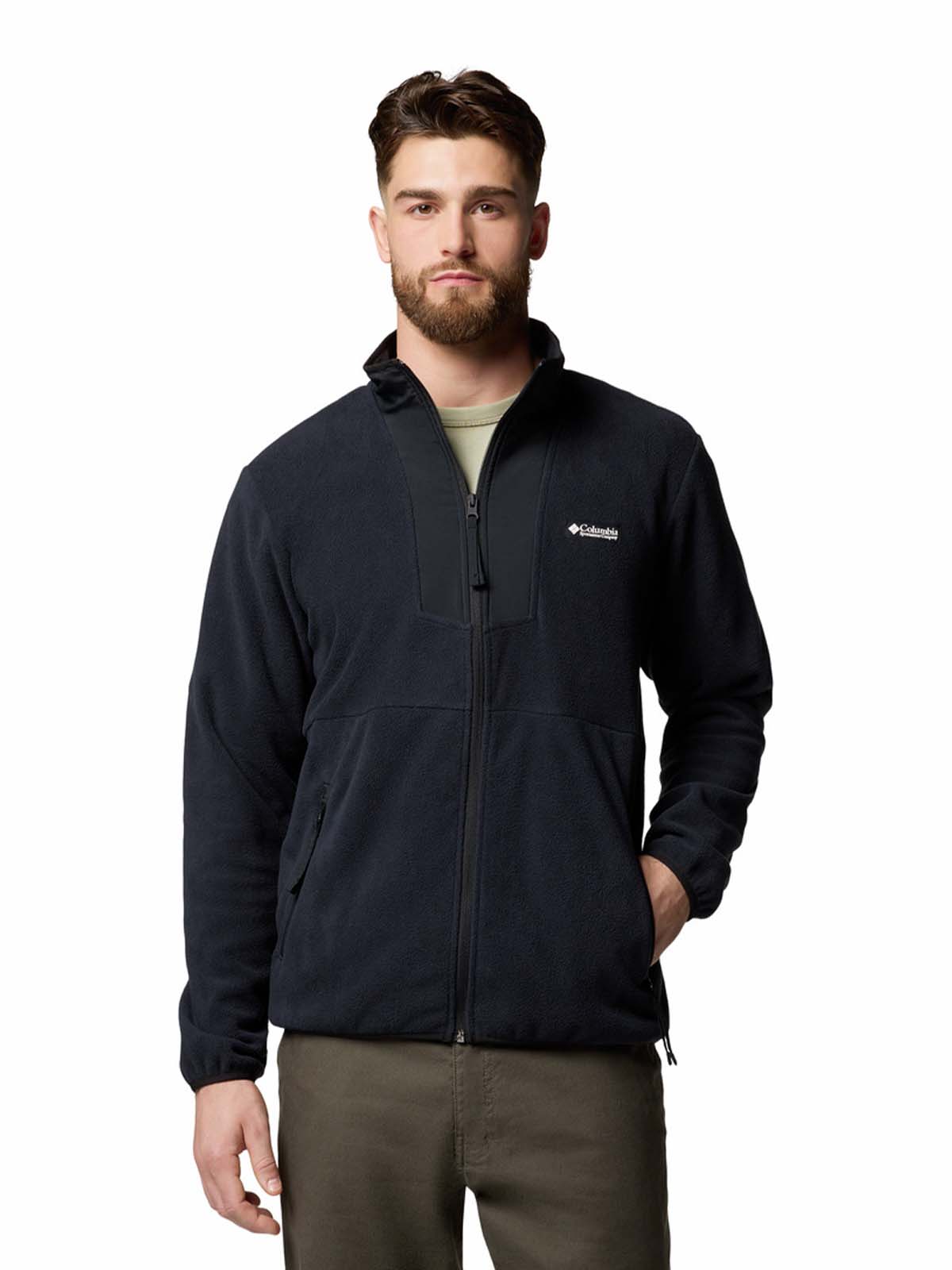 Polar Hombre Sequoia Grove Full Zip Negro Columbia