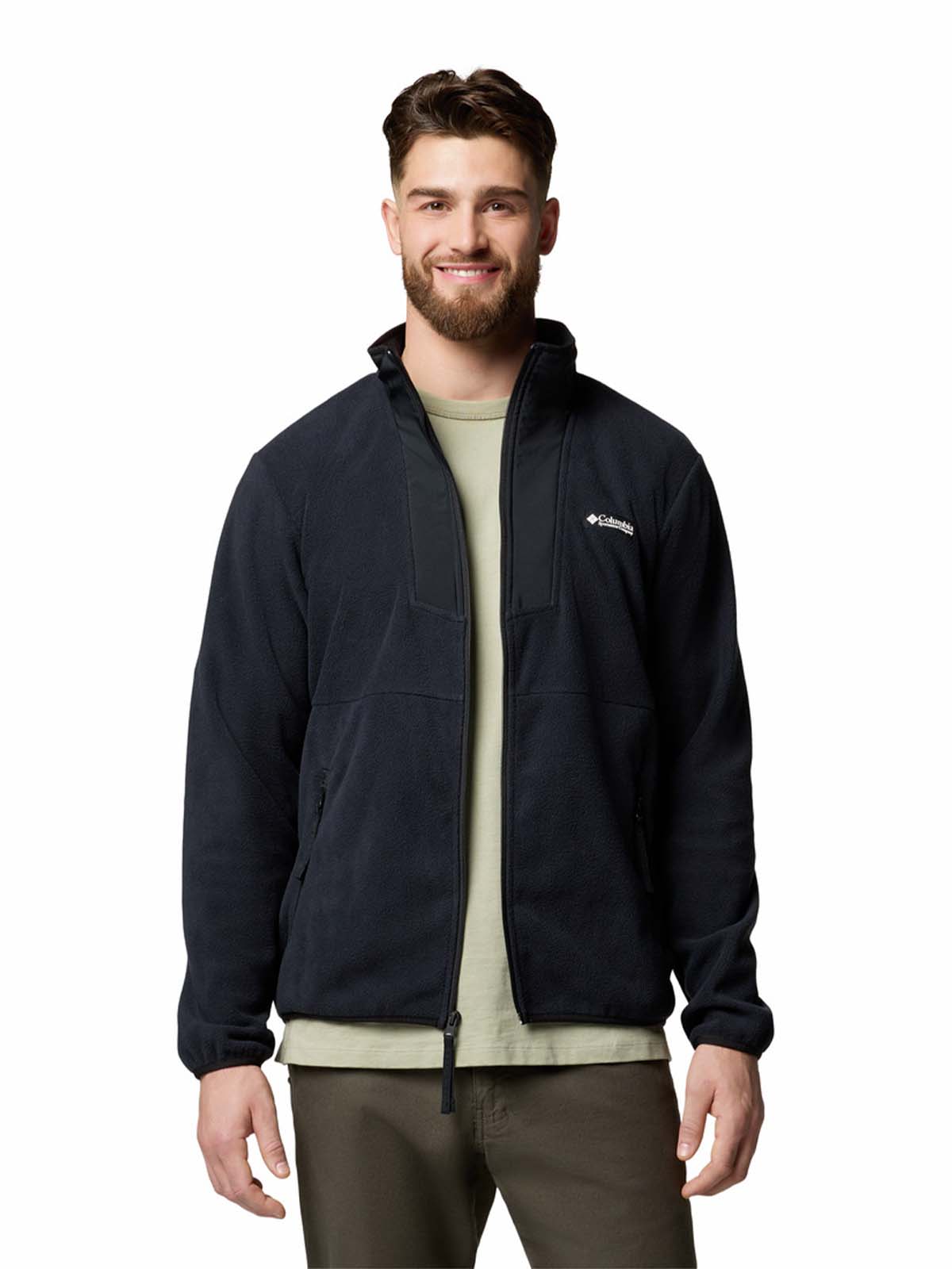 Polar Hombre Sequoia Grove Full Zip Negro Columbia