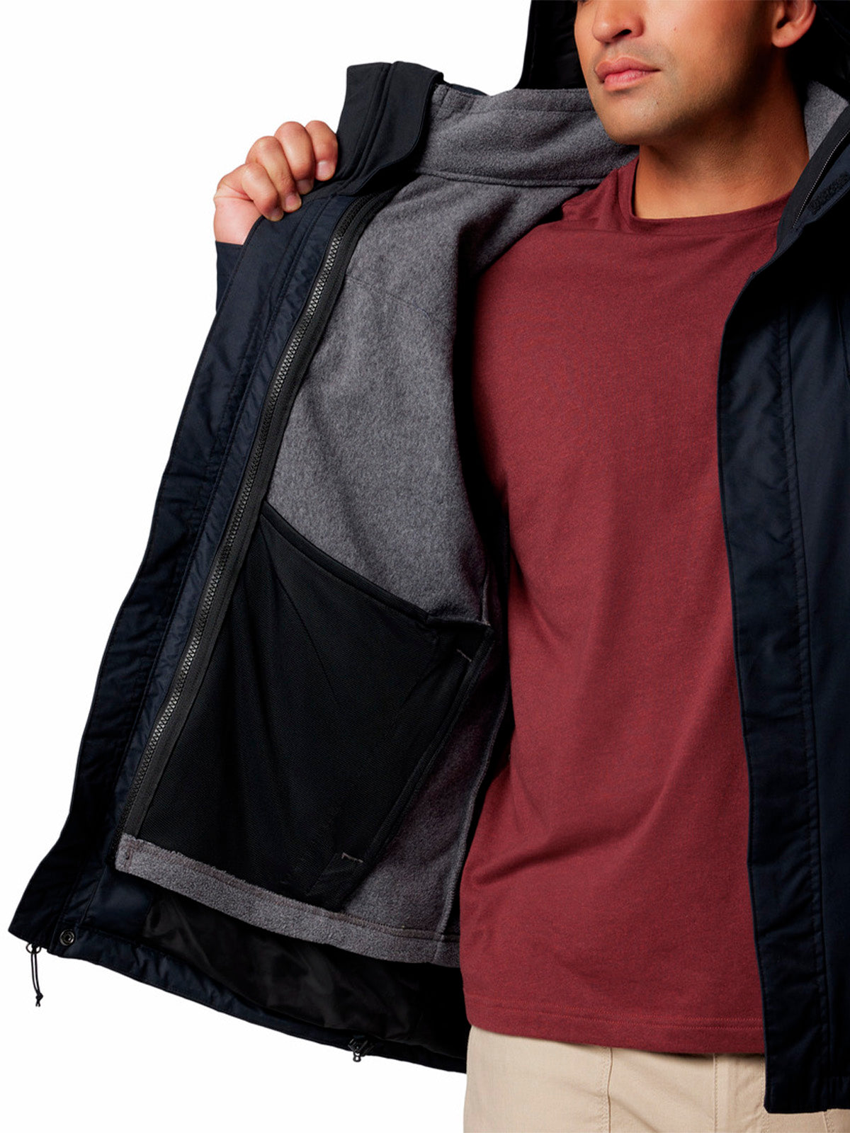 Parka Hombre Bugaboo III Fleece Negro Columbia