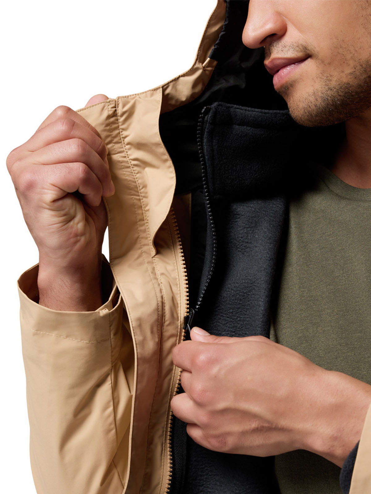 Parka Hombre Tunnel Falls II Beige Columbia