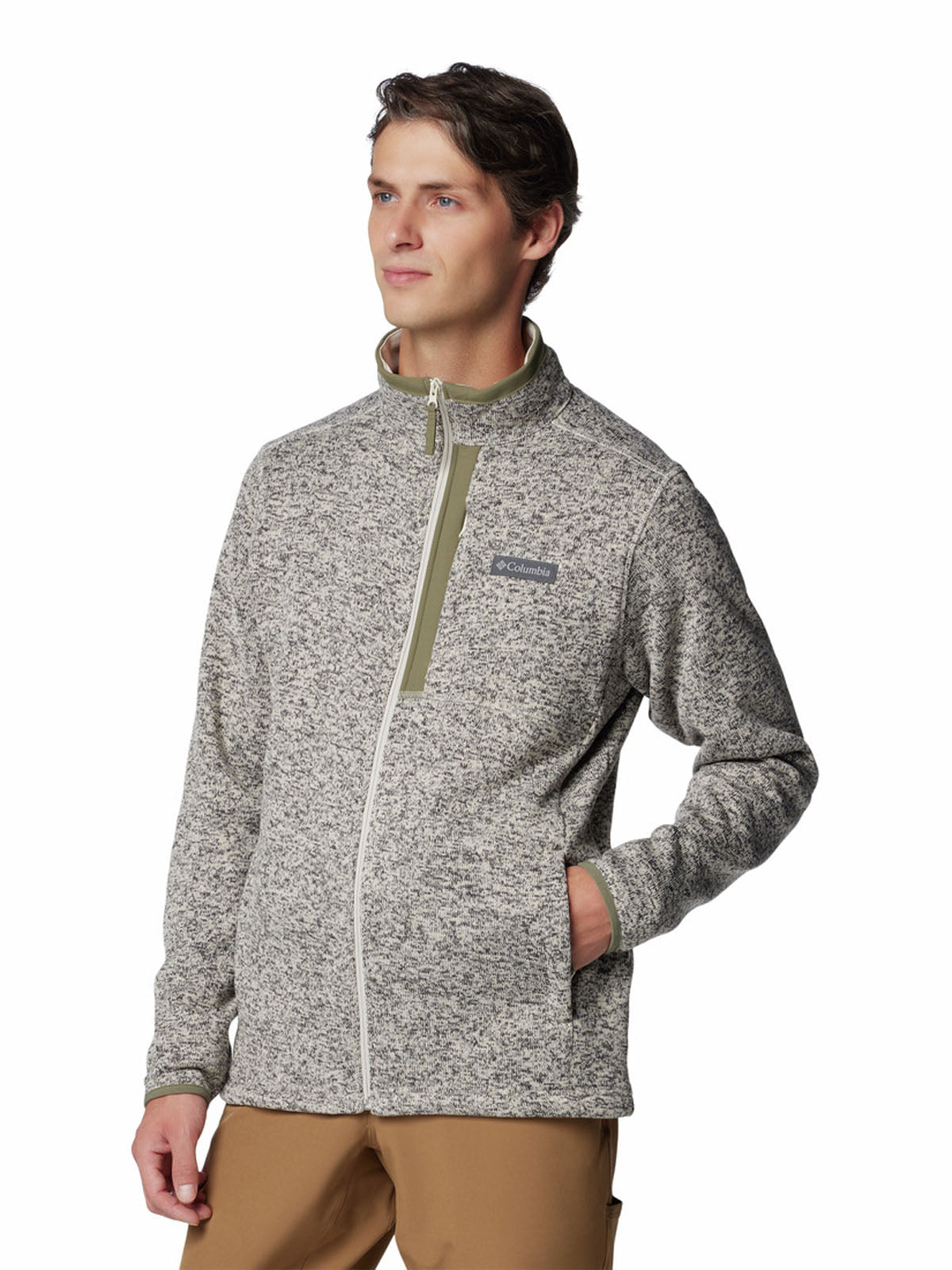 Polerón Hombre Weather Full Zip Gris Columbia