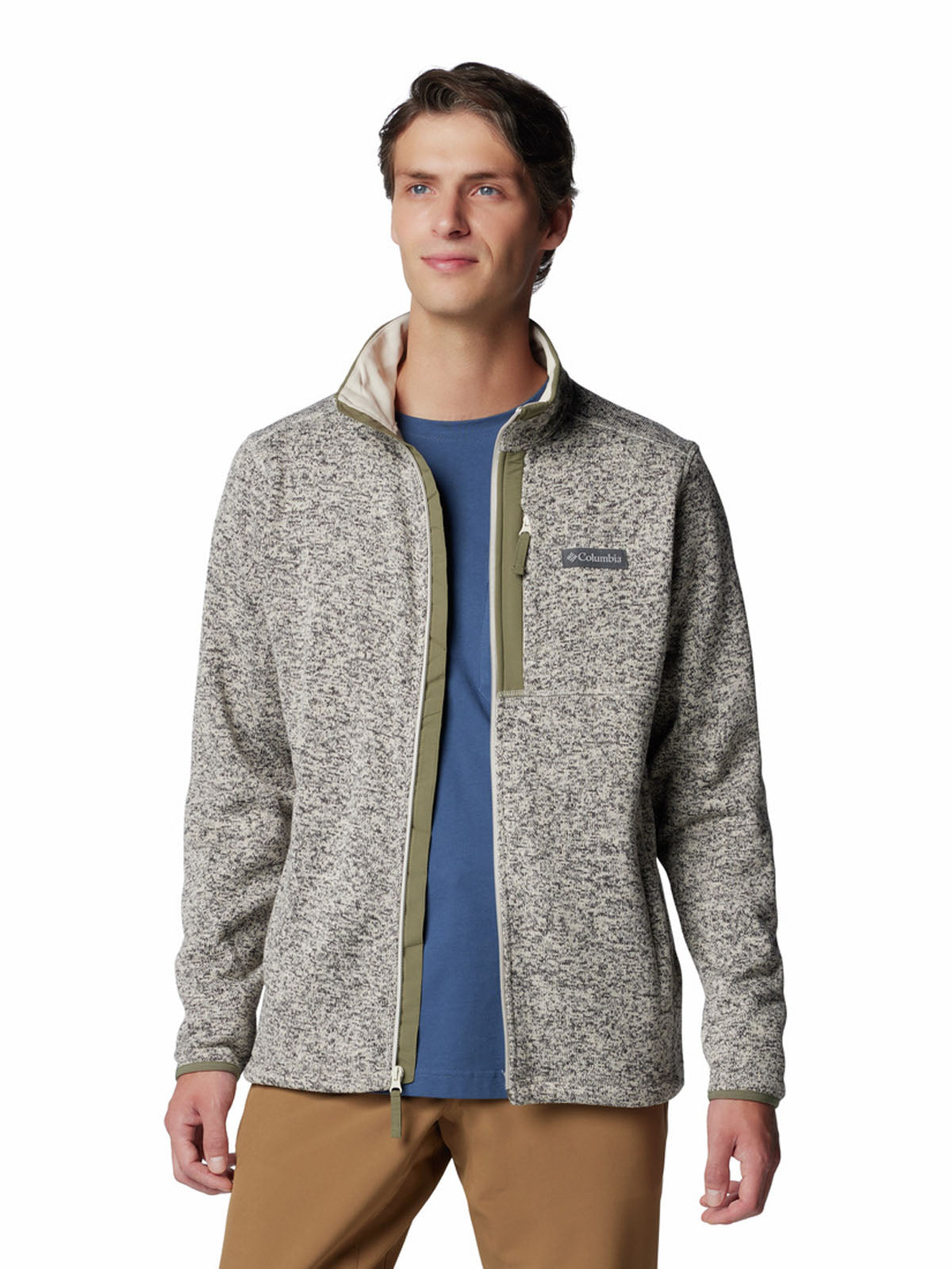 Polerón Hombre Weather Full Zip Gris Columbia