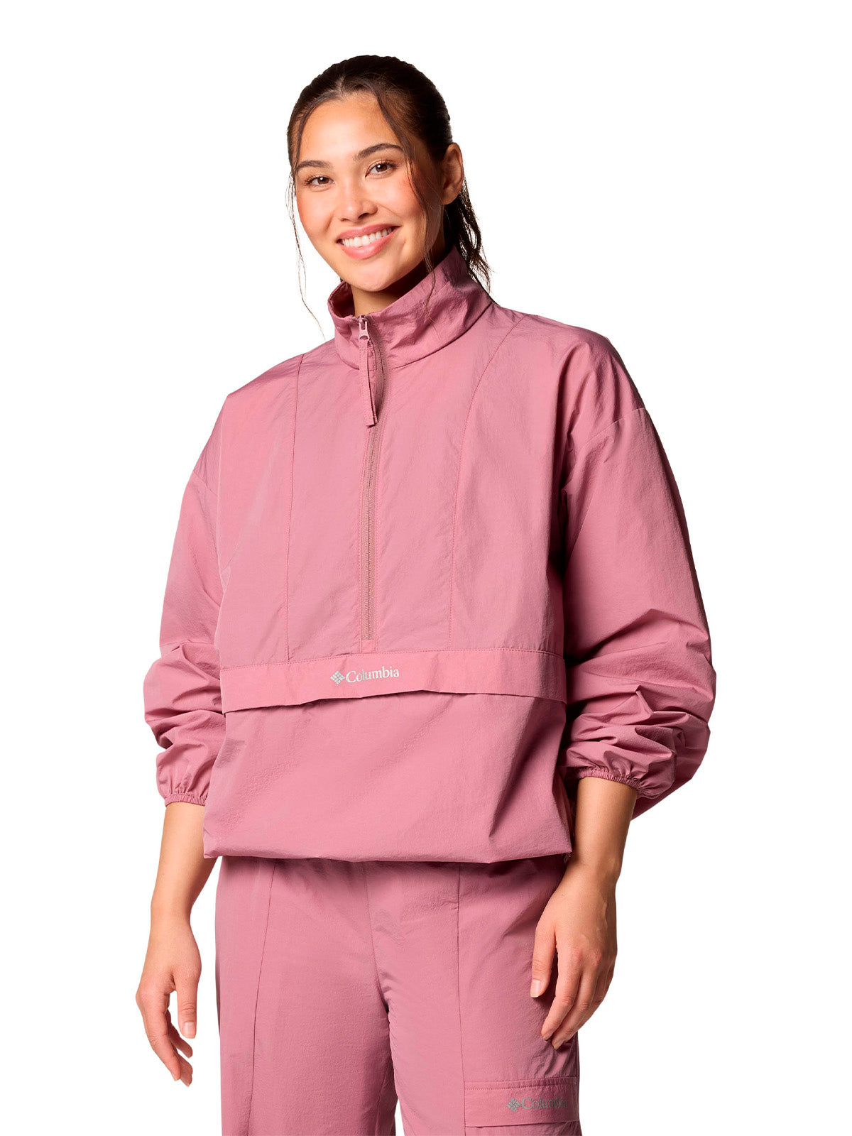 Cortaviento Mujer Boundle Anorak Rosado Columbia