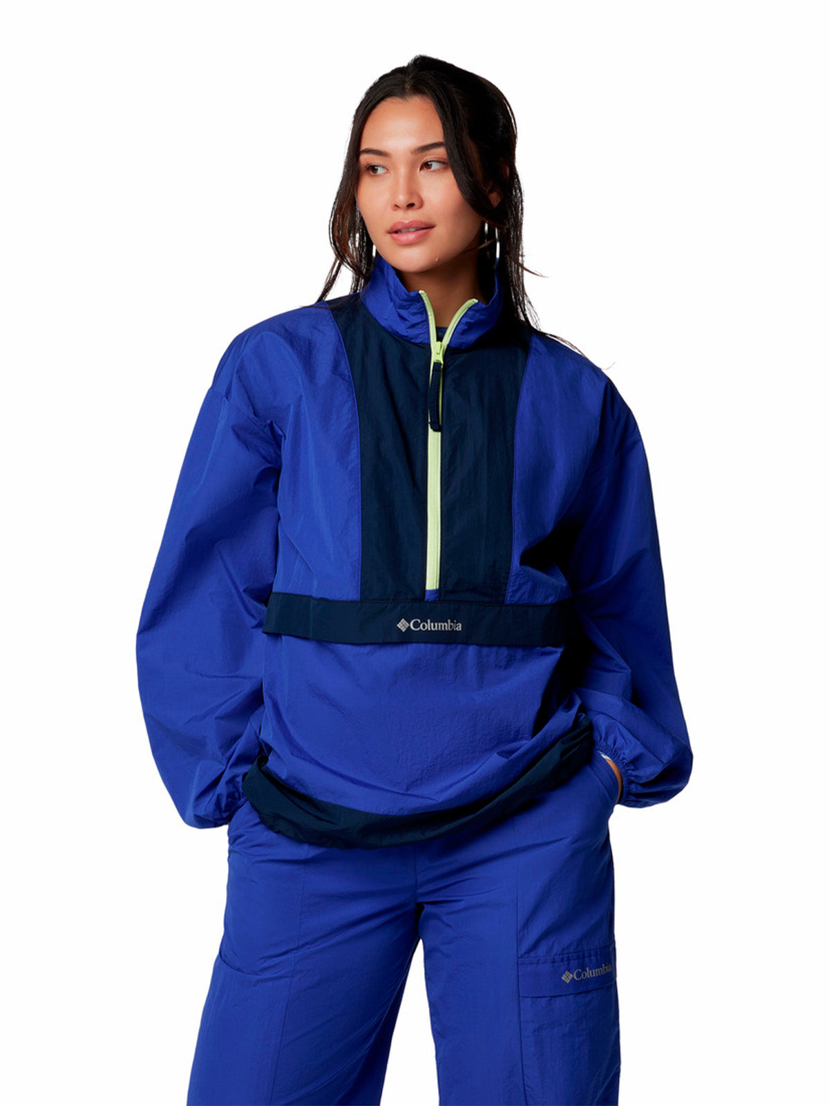 Cortaviento Mujer Boundle Anorak Azul Columbia