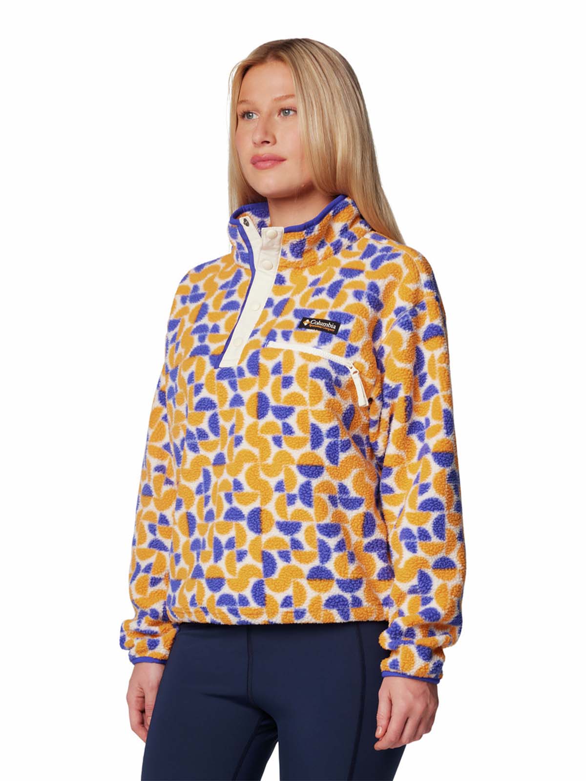 Polar Mujer Helvetia Snap Fleece Amarillo Columbia