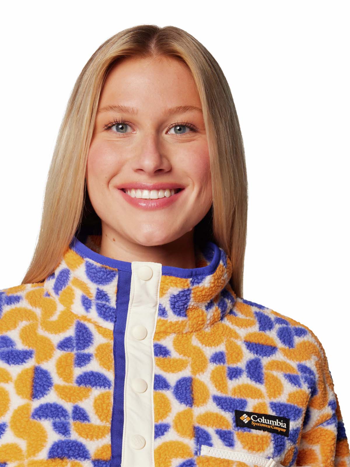 Polar Mujer Helvetia Snap Fleece Amarillo Columbia