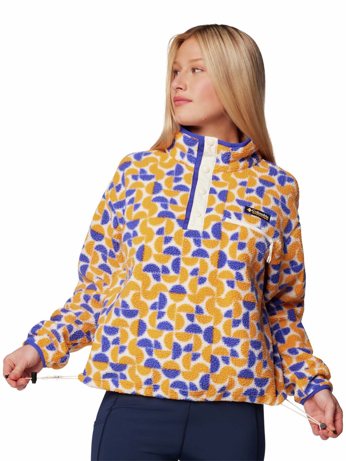 Polar Mujer Helvetia Snap Fleece Amarillo Columbia