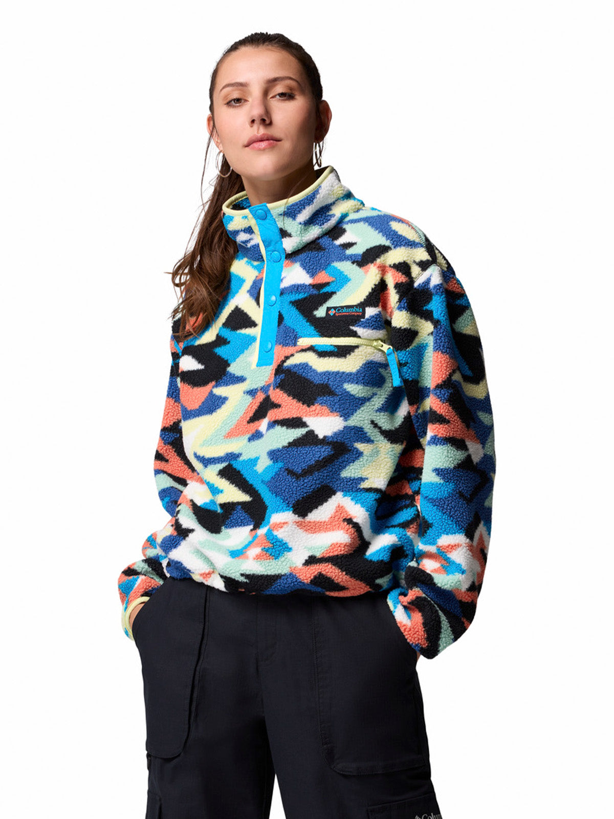 Polar Mujer Helvetia Ii Printed Azul Columbia