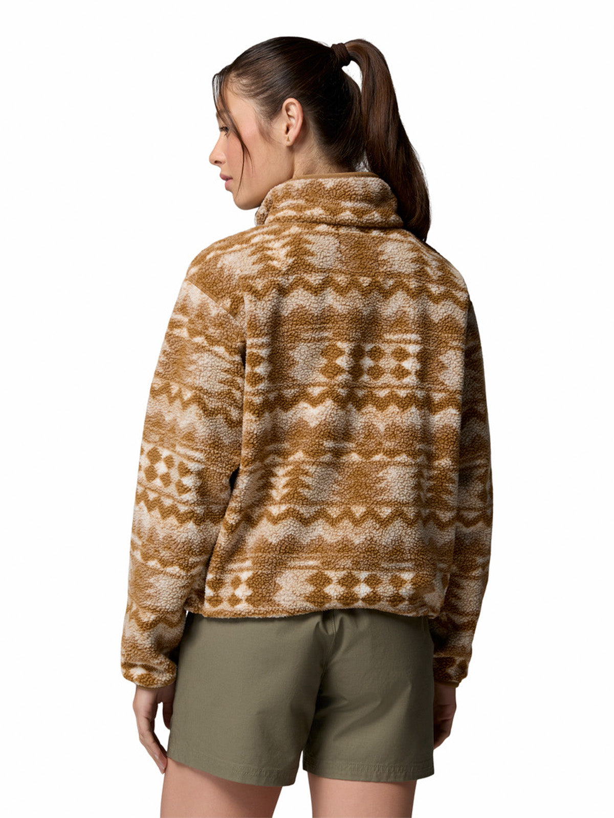 Polar Mujer Helvetia Half Snap Café Columbia