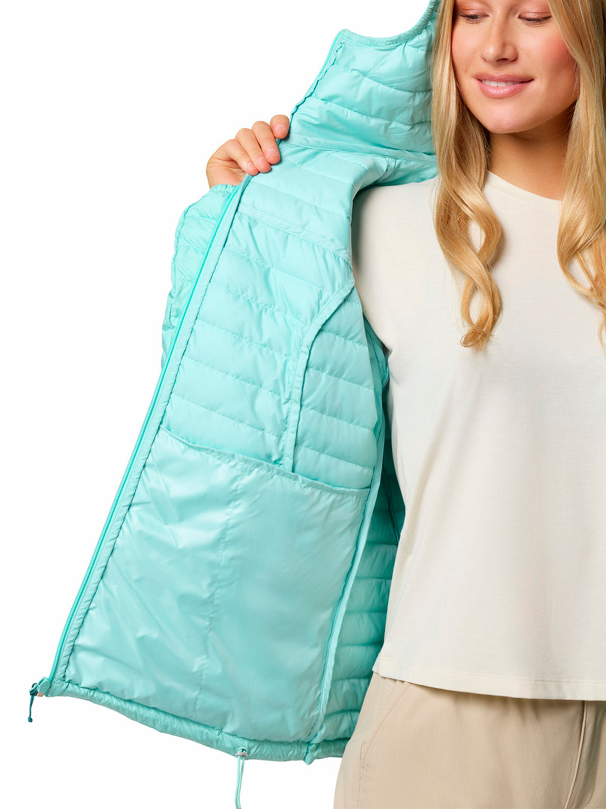 Parka Mujer Silver Falls II Hoodie Celeste Columbia