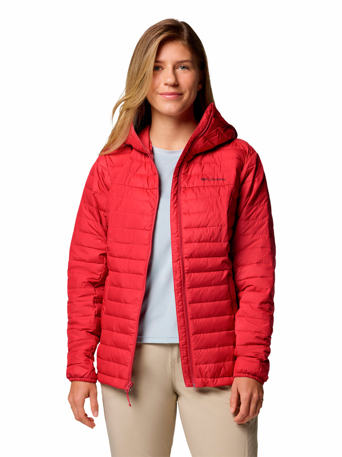 Parka Mujer Silver Falls II Hoodie Rojo Columbia