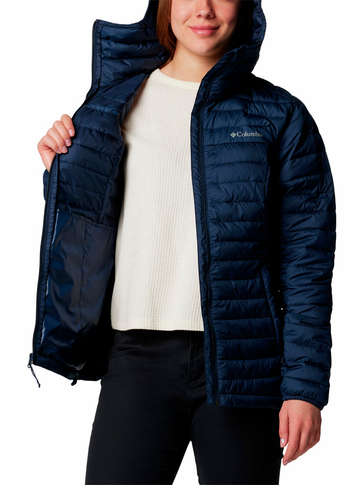 Parka Mujer Silver Falls II Hoodie Azul Columbia