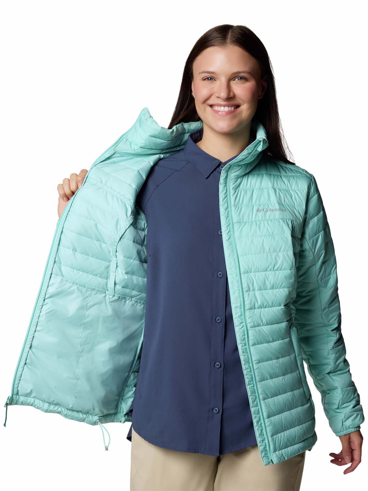Parka Mujer Silver Falls II Full Verde Columbia