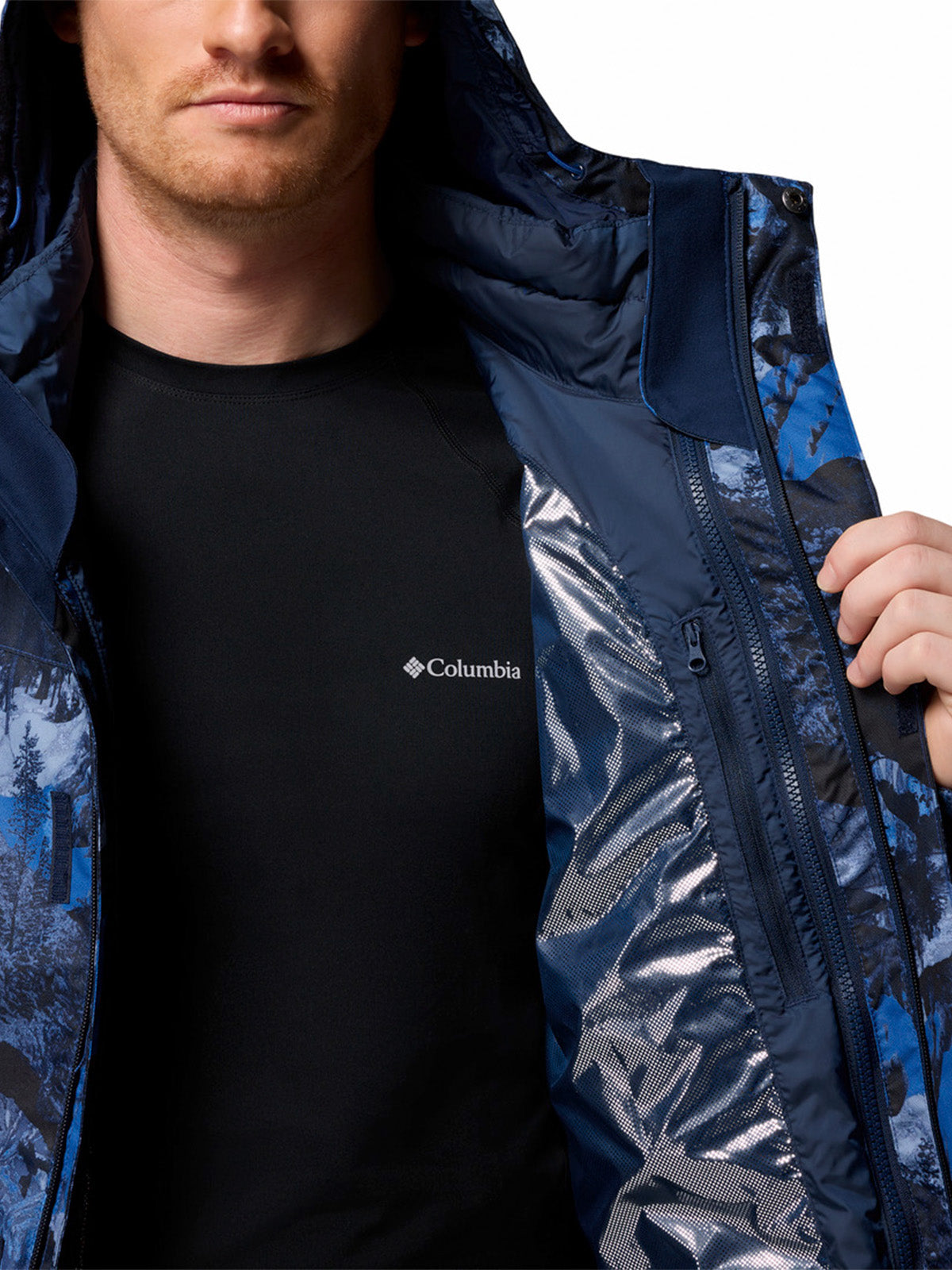 Parka Hombre Whirlibird V Printed Azul Columbia
