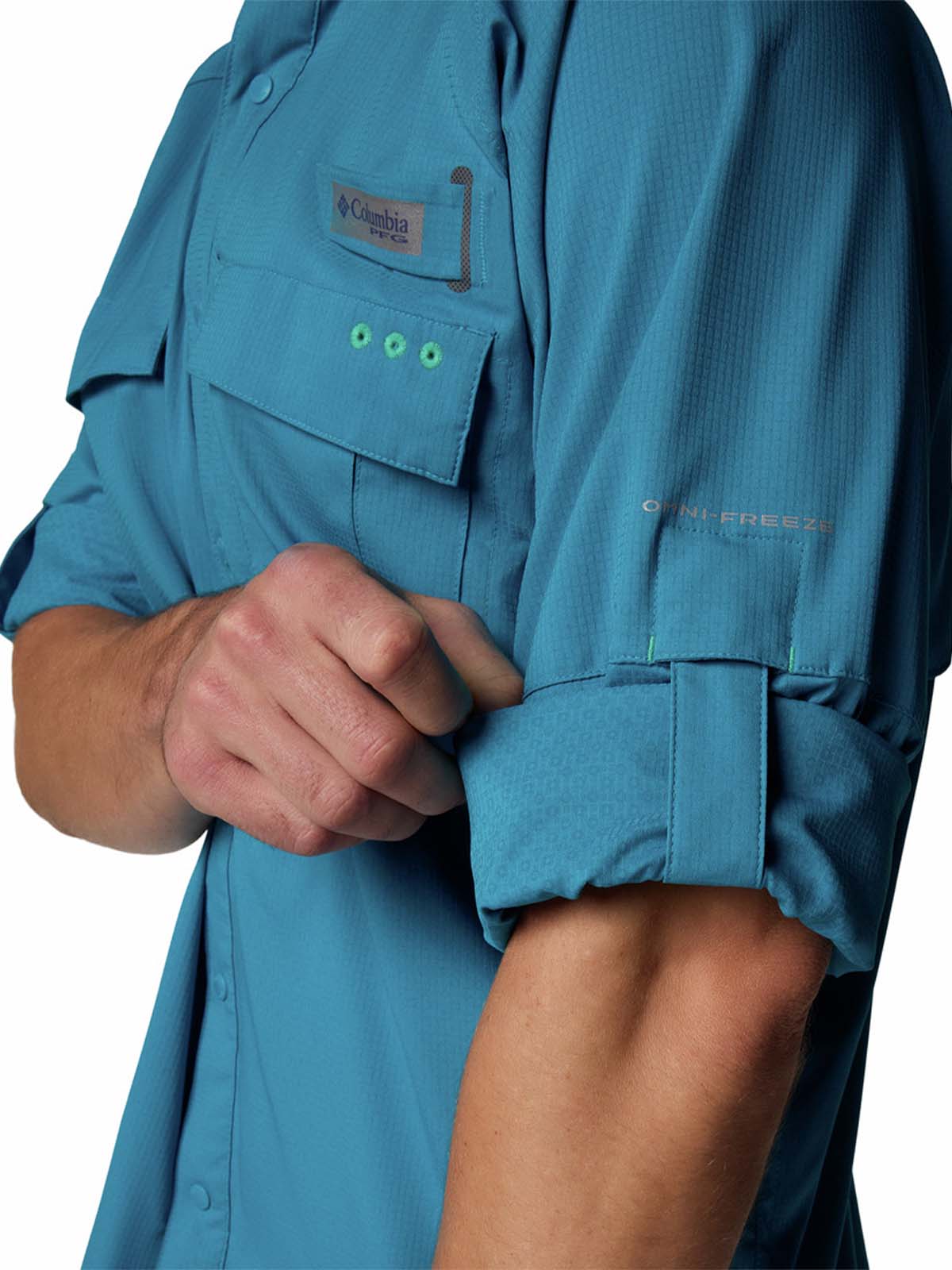 Camisa Manga Larga Hombre Shadowcaster Zero Azul Columbia