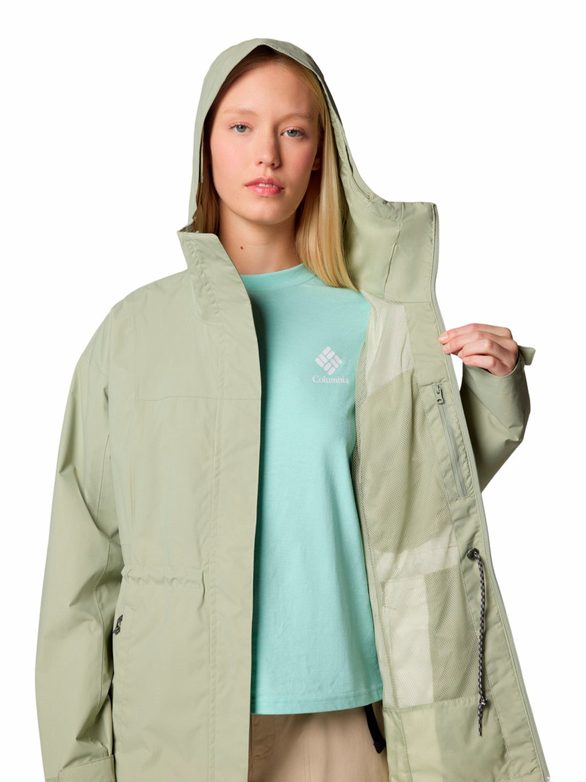 Cortaviento Mujer Hikebound II Long Verde Columbia