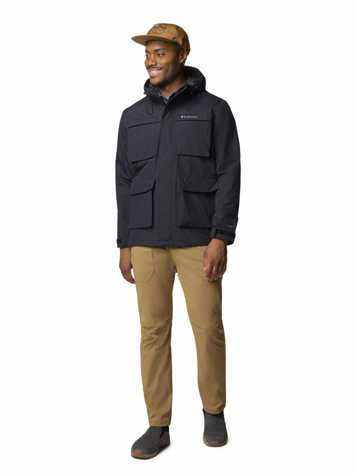 Impermeable Hombre Landroamer II Negro Columbia