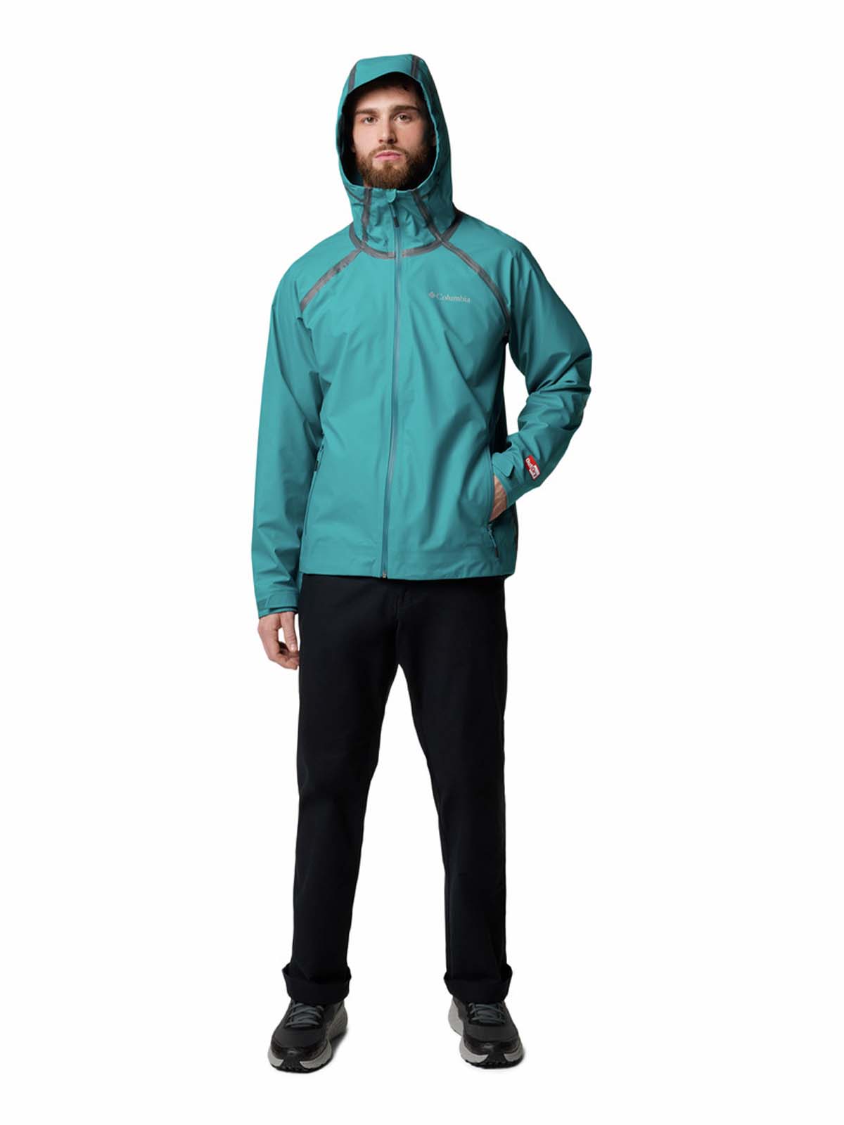 Cortaviento Hombre Reign No Shine Azul Columbia