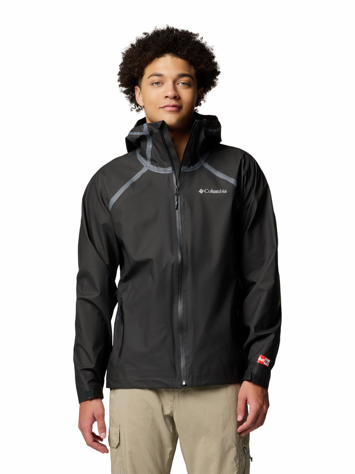 Cortaviento Hombre Reign No Shine Negro Columbia