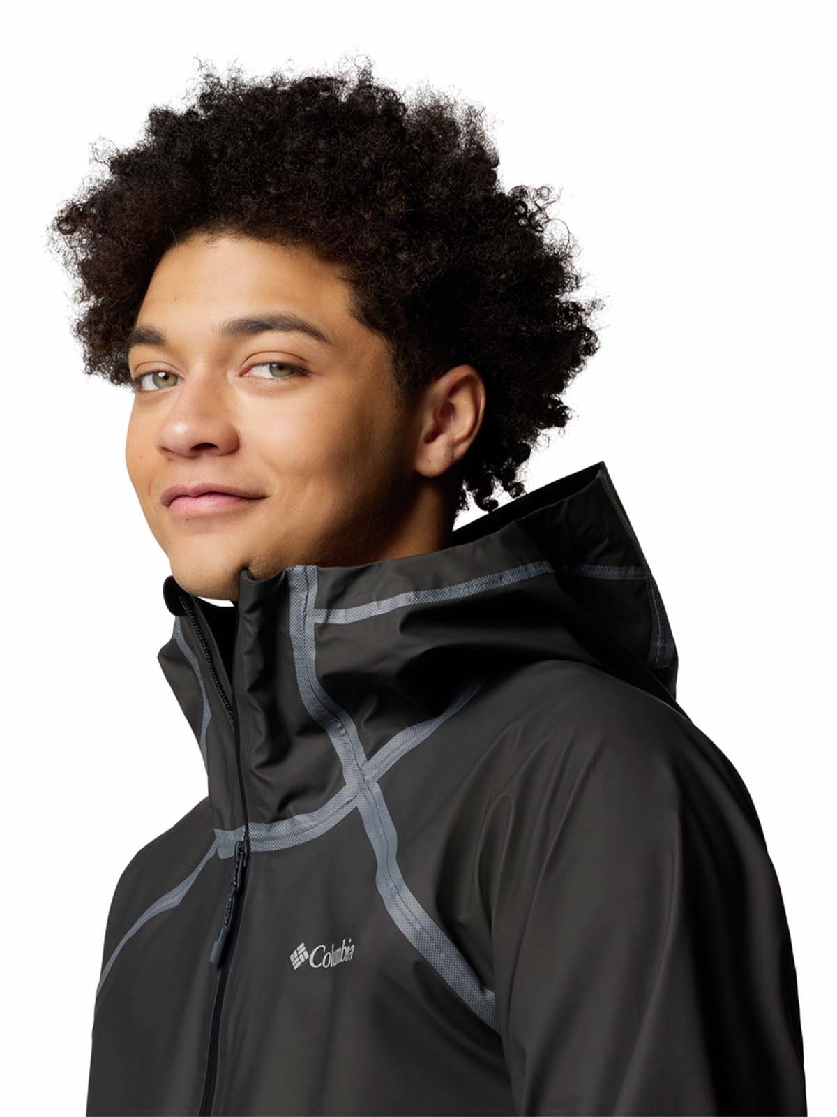 Cortaviento Hombre Reign No Shine Negro Columbia