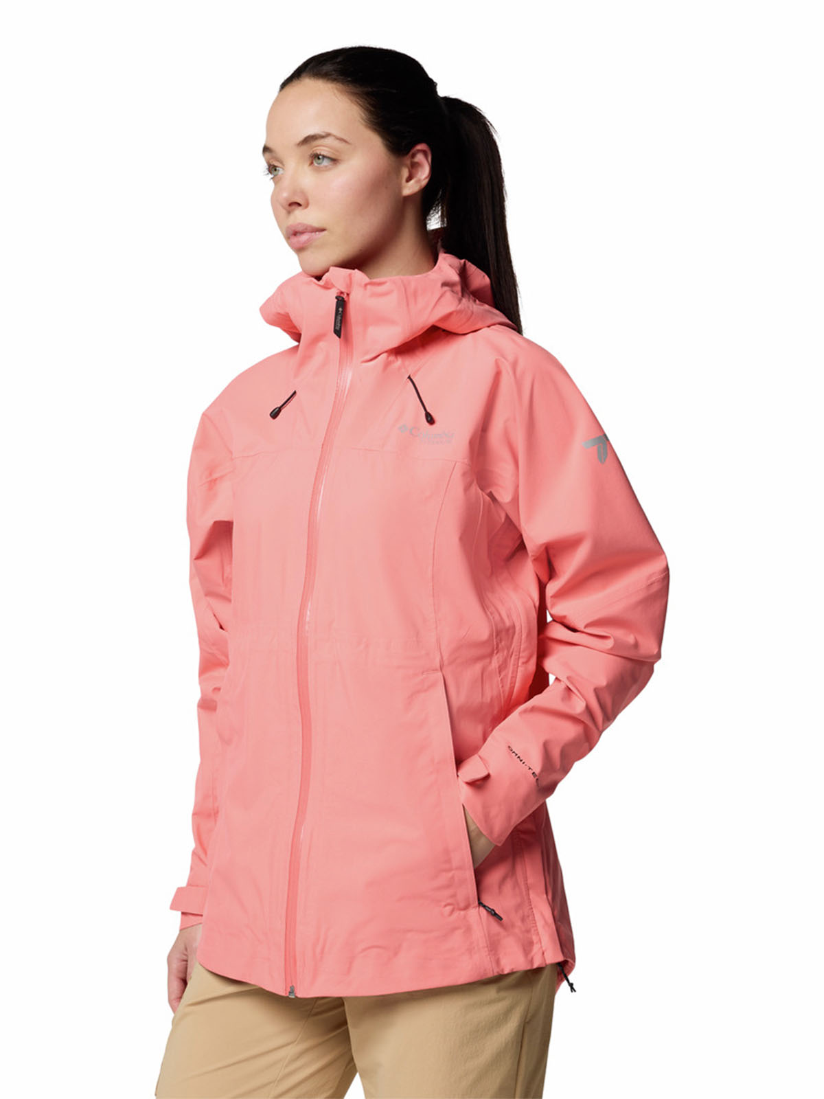 Cortaviento Mujer Northwest Explorer 3 Rosado Columbia