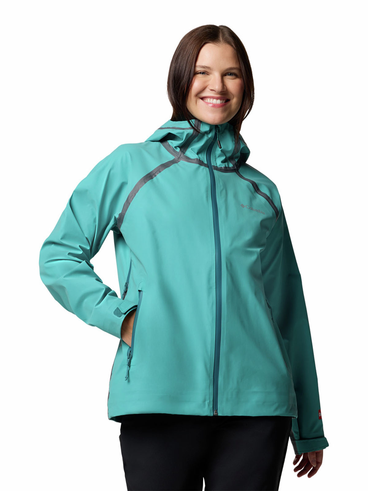 Cortaviento Mujer Reign No Shine Azul Columbia