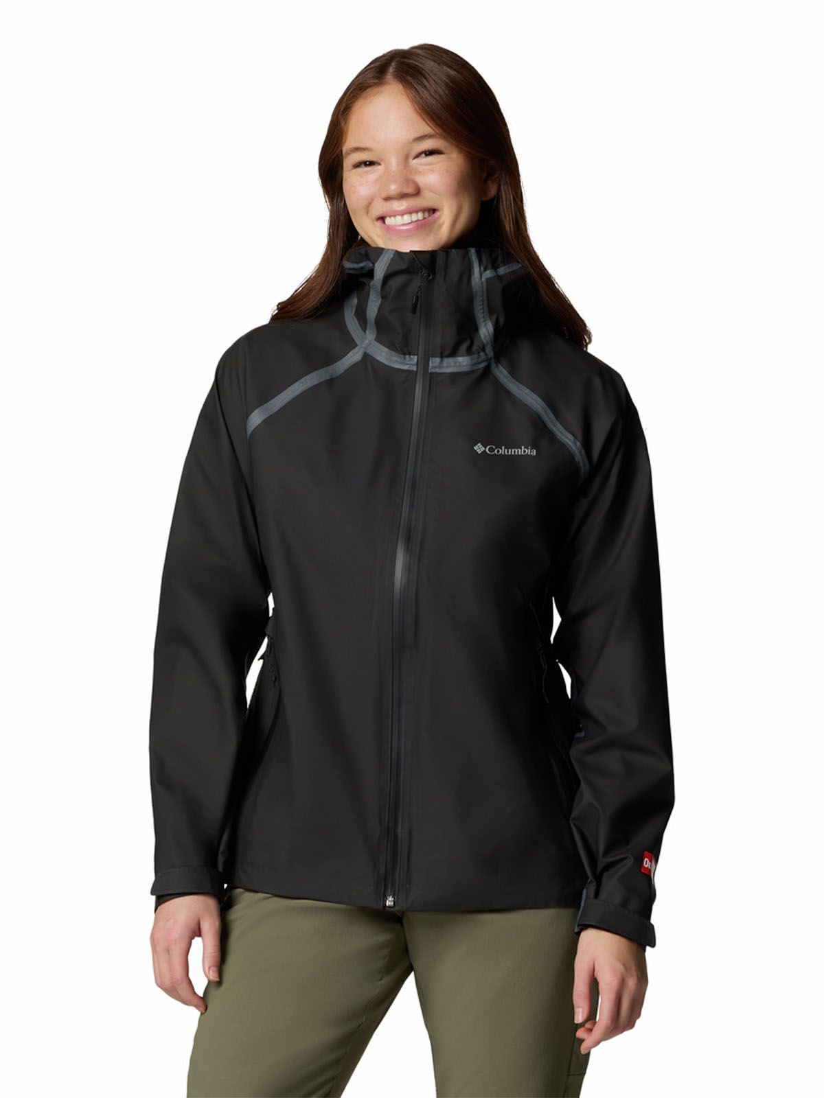 Cortaviento Mujer Reign No Shine Negro Columbia