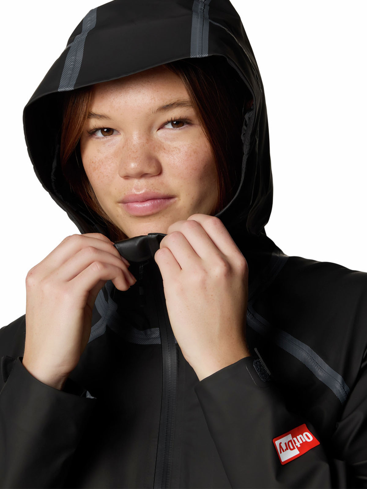 Cortaviento Mujer Reign No Shine Negro Columbia