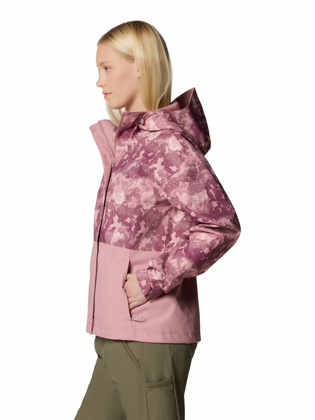 Cortaviento Mujer Hikebound Printed Rosado Columbia