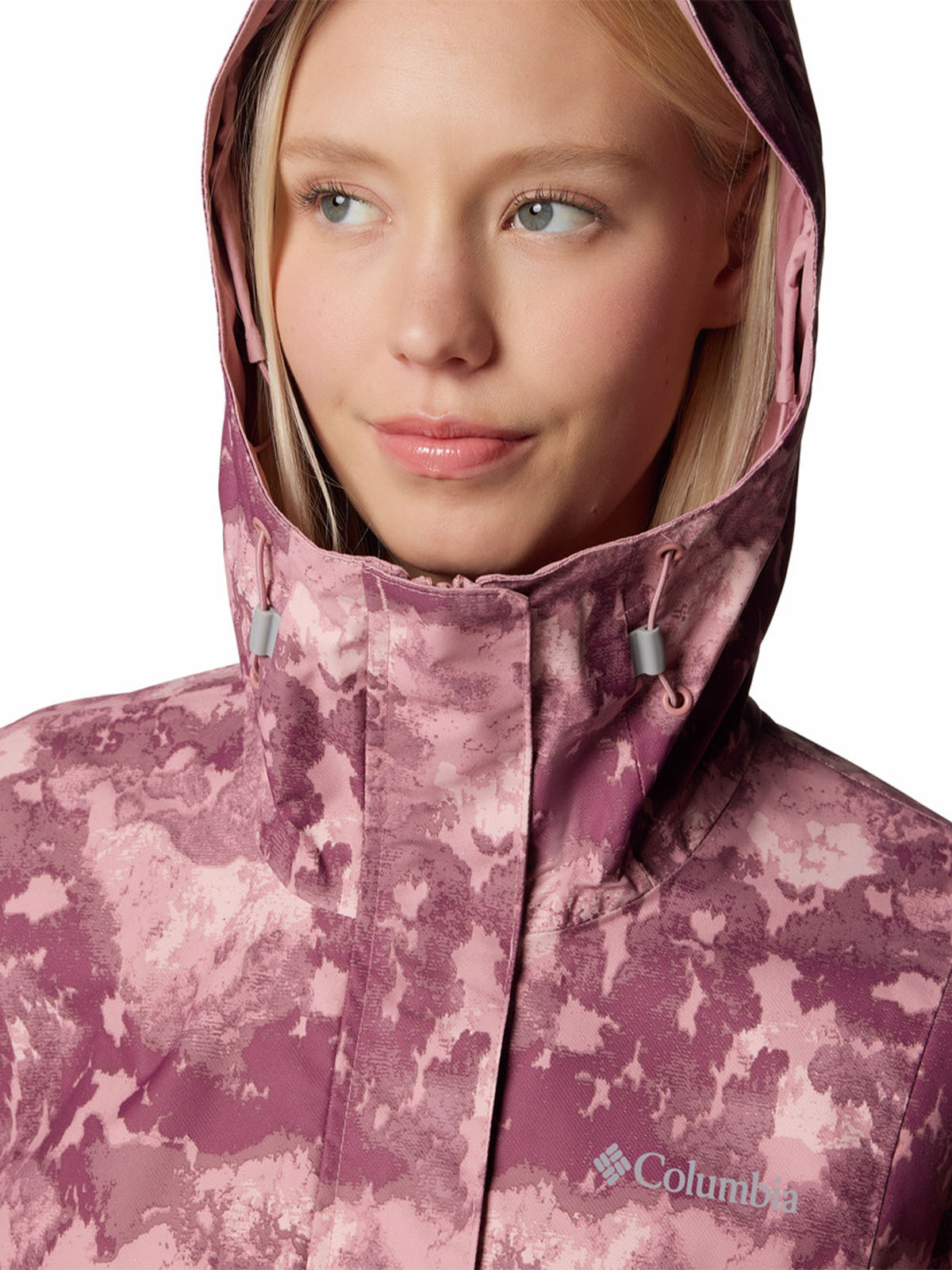 Cortaviento Mujer Hikebound Printed Rosado Columbia