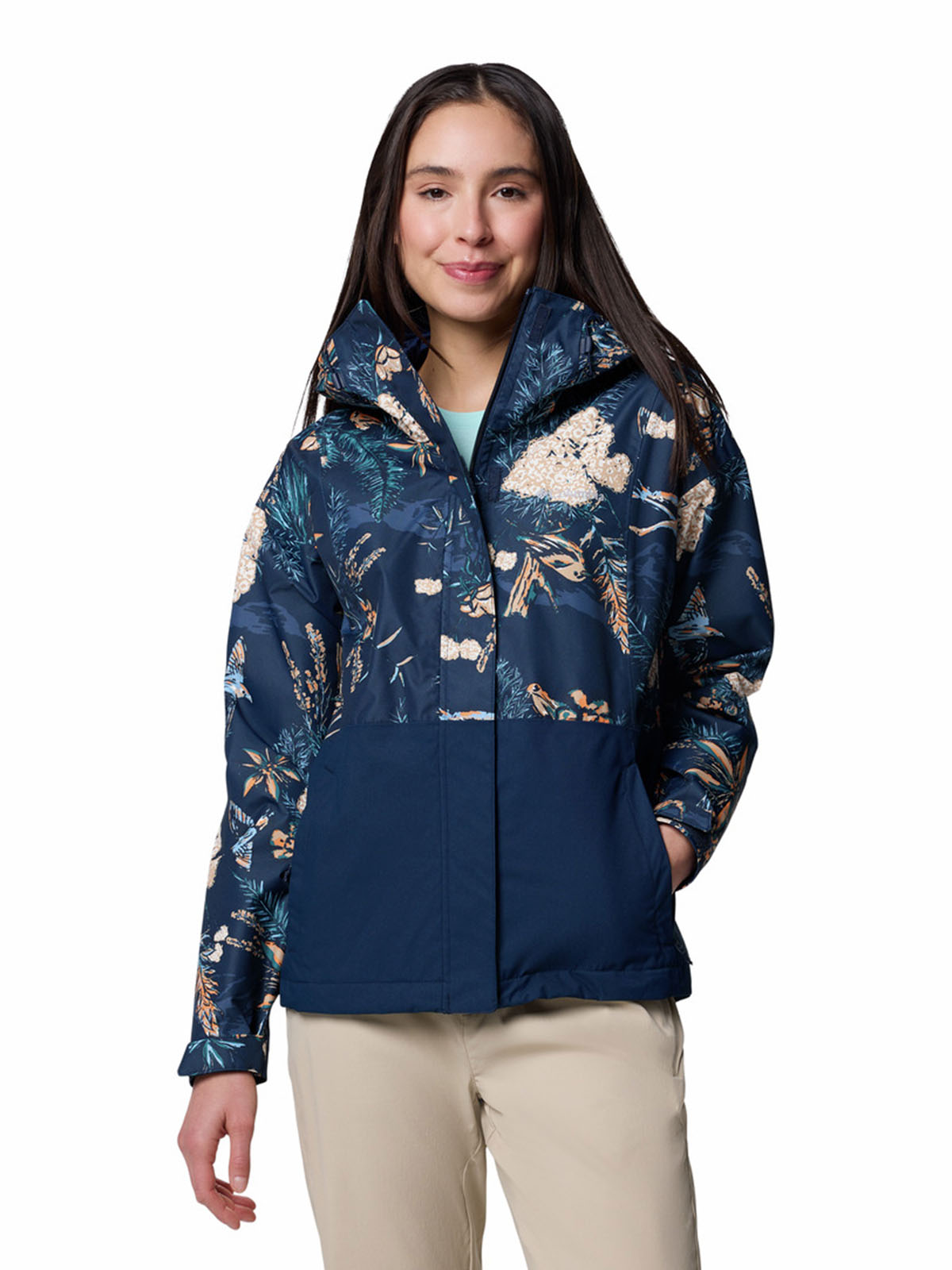 Cortaviento Mujer Hikebound Printed Azul Columbia