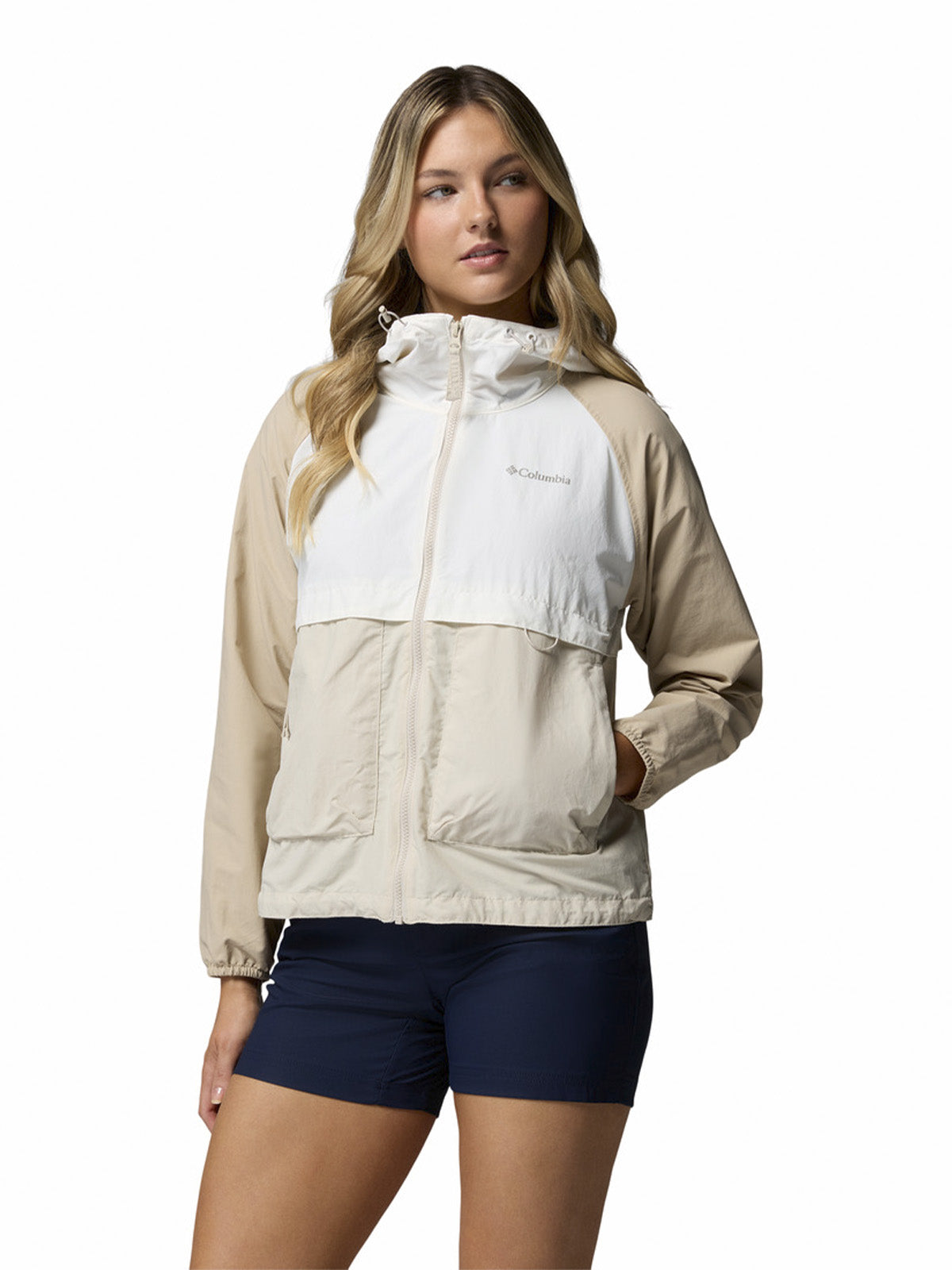 Cortaviento Mujer Spire Valley Wind Gris Columbia