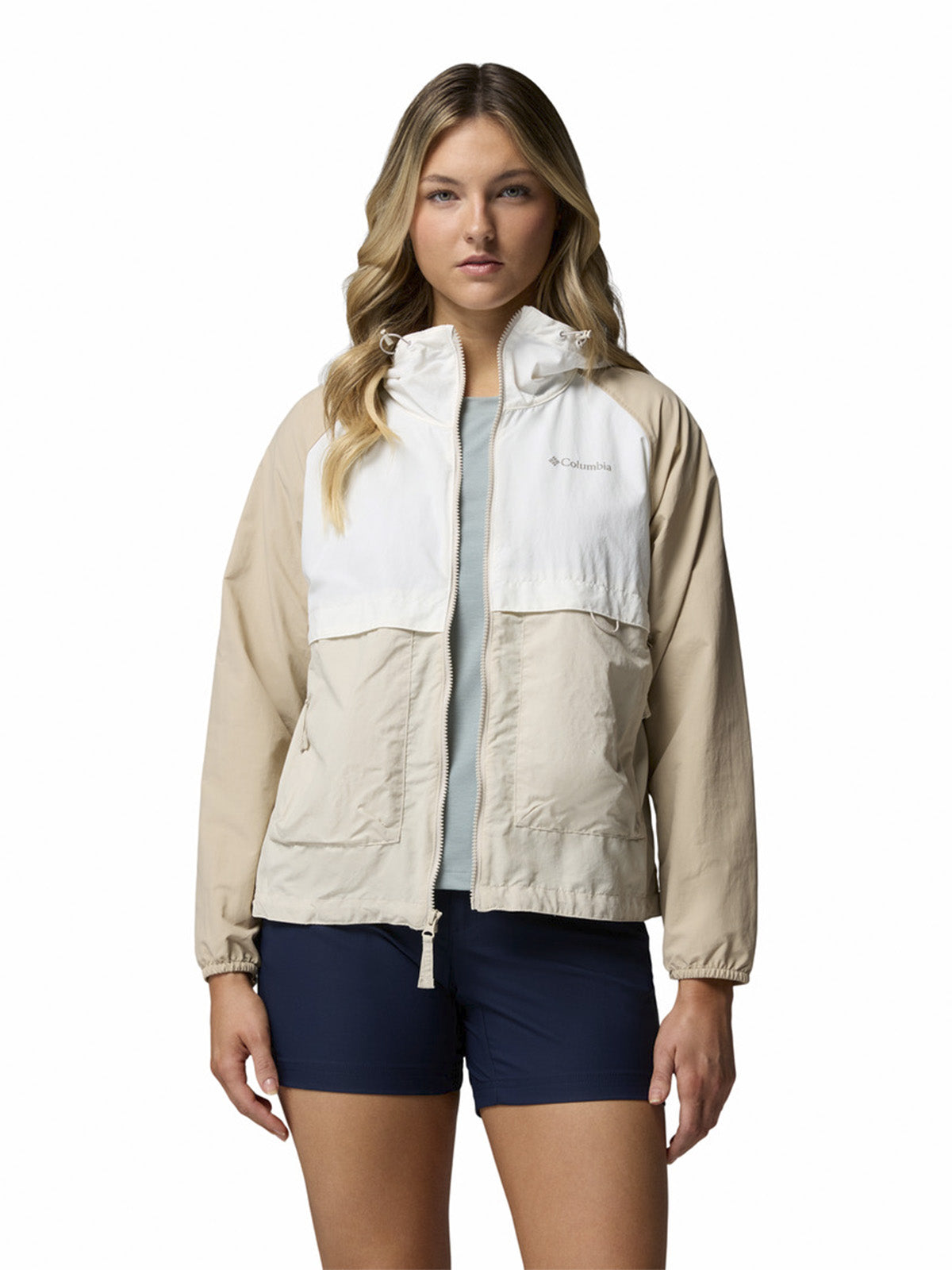 Cortaviento Mujer Spire Valley Wind Gris Columbia