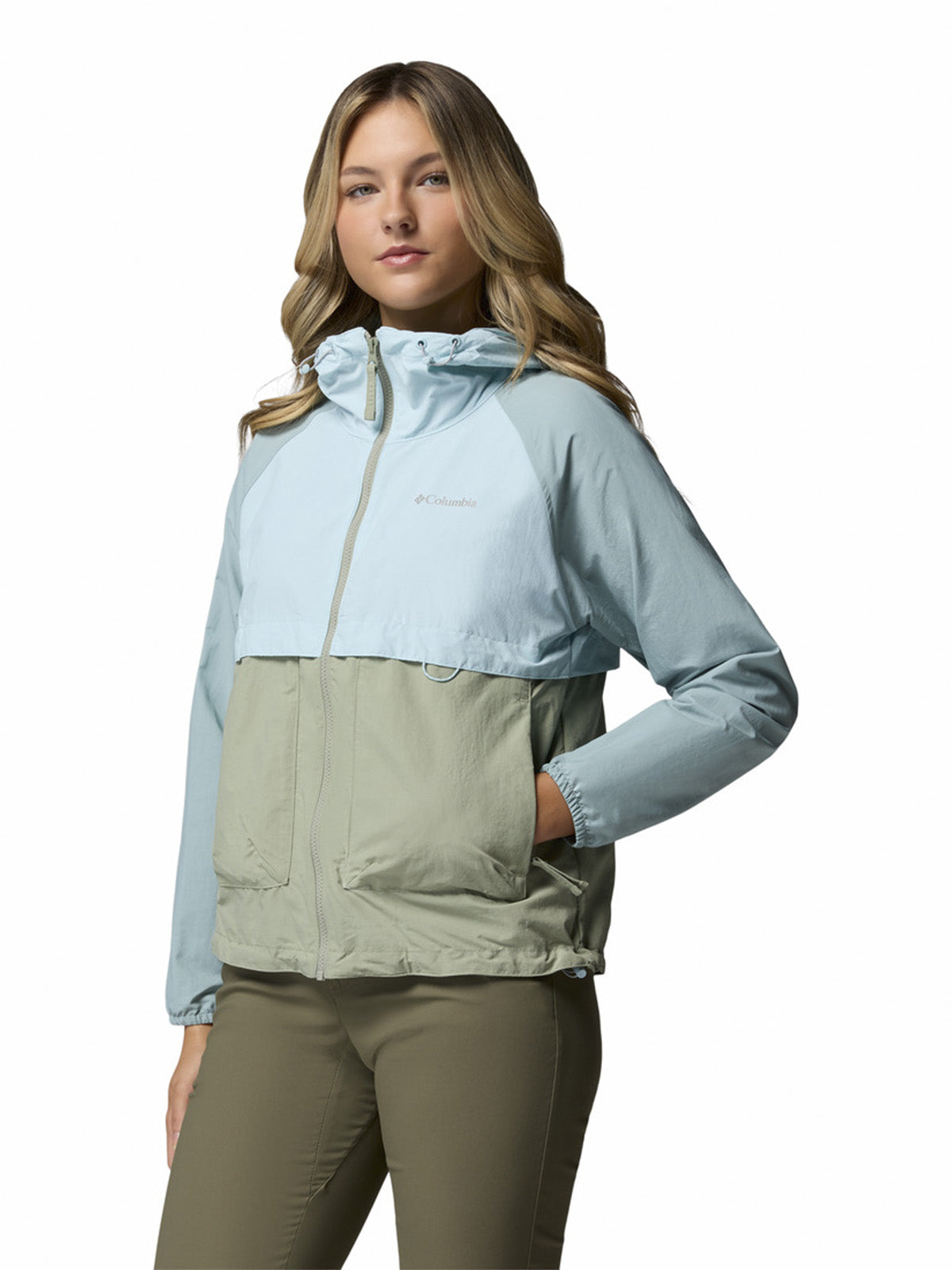 Cortaviento Mujer Spire Valley Wind Beige Columbia