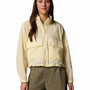 Cortaviento Mujer Paracutie Cropped Beige Columbia