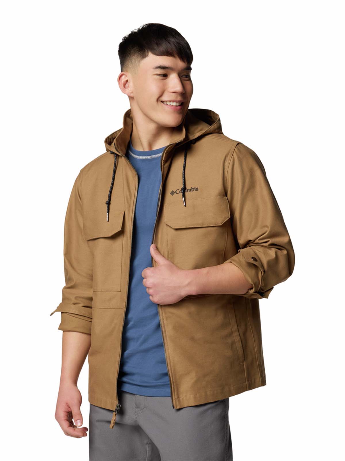 Cortaviento Hombre Indigo Canyon Café Columbia