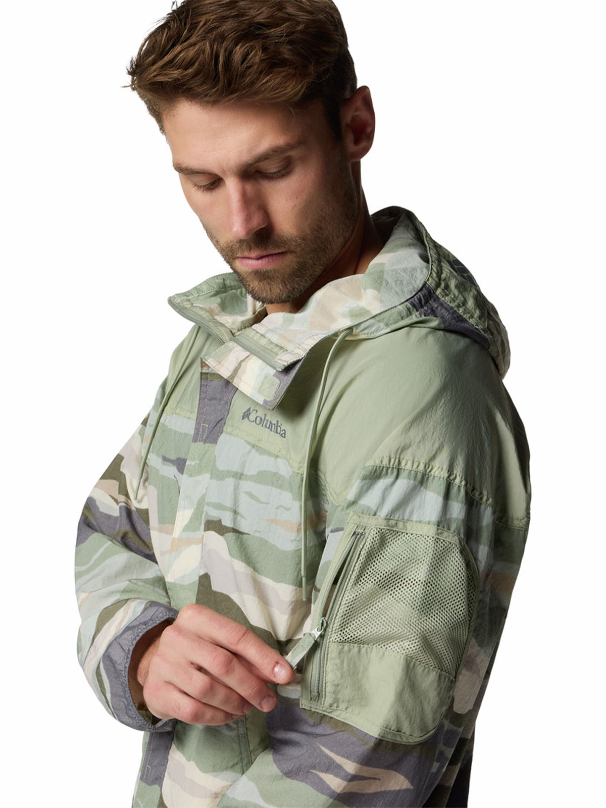 Cortaviento Hombre Challenger Novelty Beige Columbia