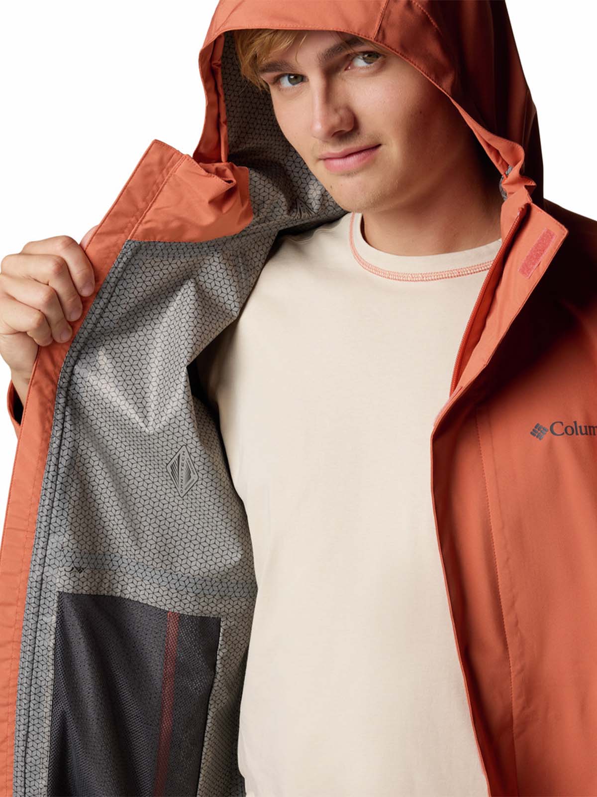 Cortaviento Hombre Earth Explorer II Rojo Columbia