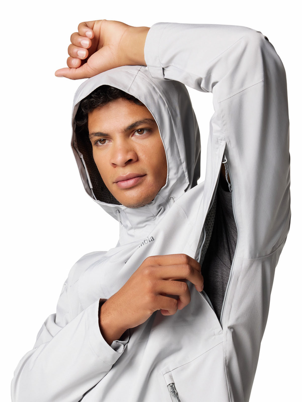 Impermeable Hombre Earth Explorer II Gris Columbia