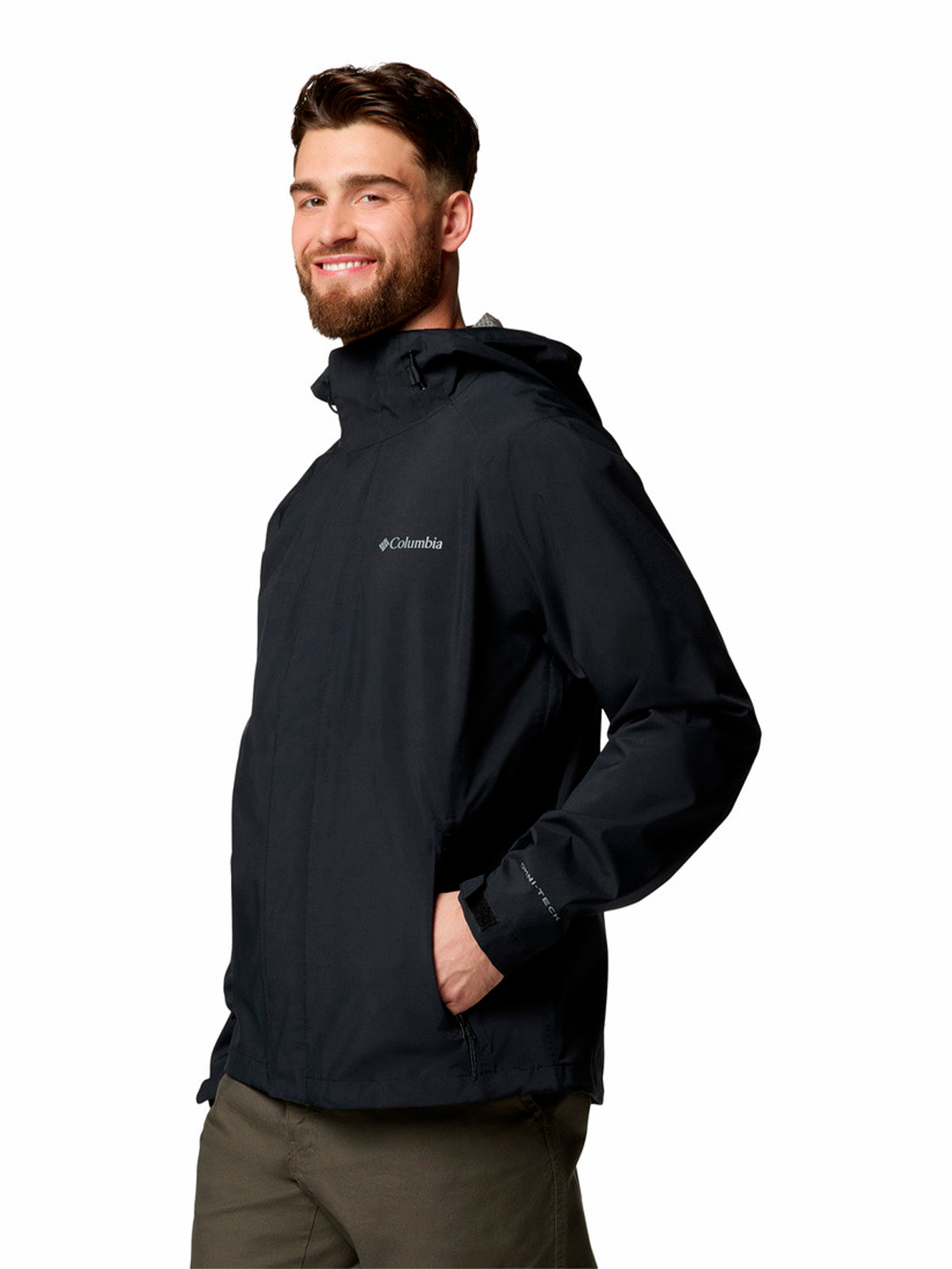 Cortaviento Impermeable Hombre Earth Explorer II Negro Columbia