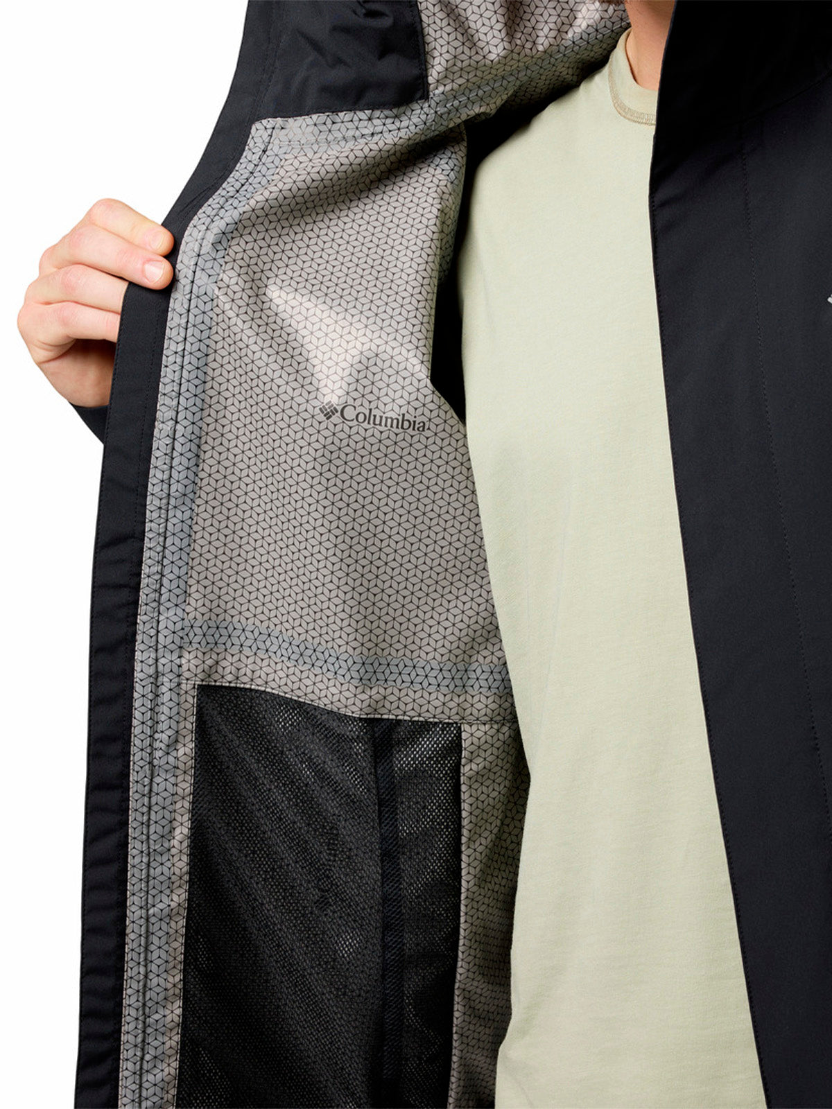 Cortaviento Impermeable Hombre Earth Explorer II Negro Columbia