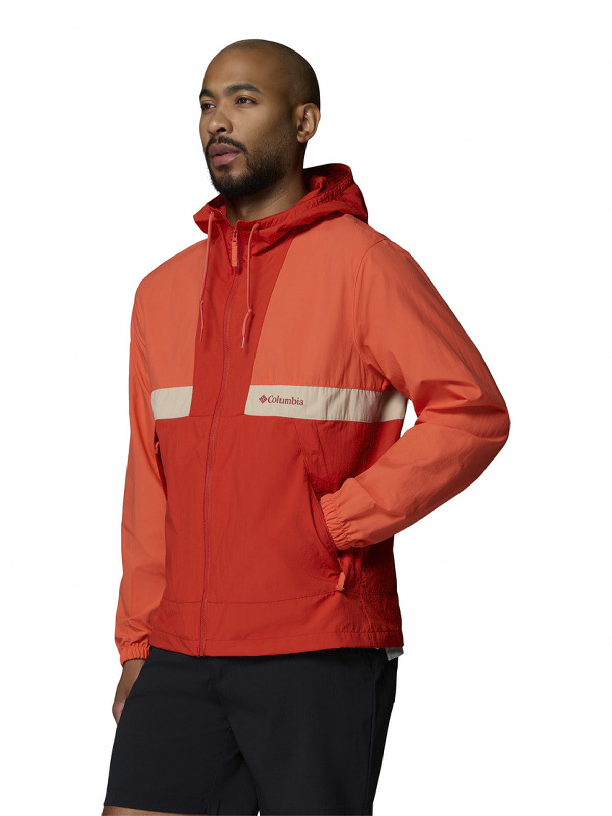 Cortaviento Hombre Spire Valley Hooded Naranjo Columbia