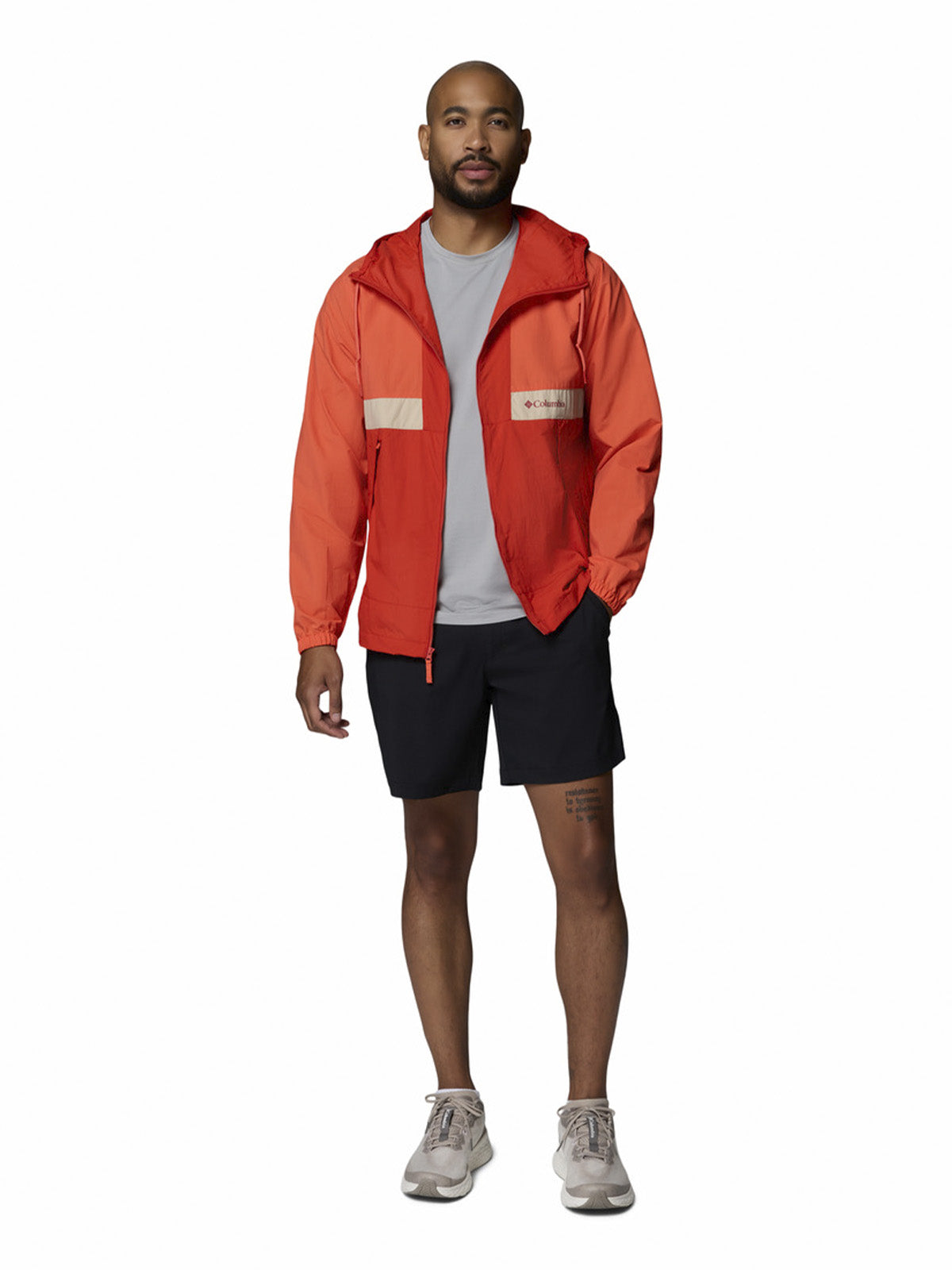 Cortaviento Hombre Spire Valley Hooded Naranjo Columbia