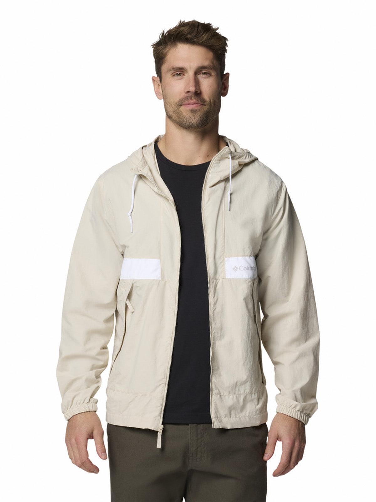 Cortaviento Hombre Spire Valley Hooded Gris Columbia