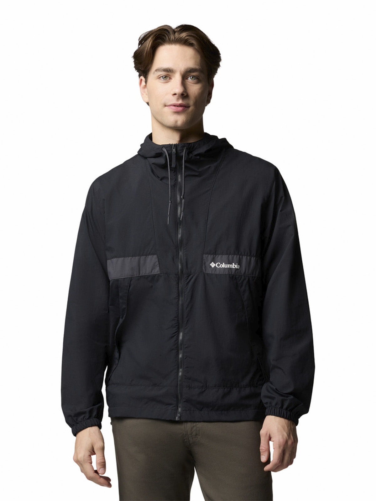 Cortaviento Hombre Spire Valley Hooded Negro Columbia