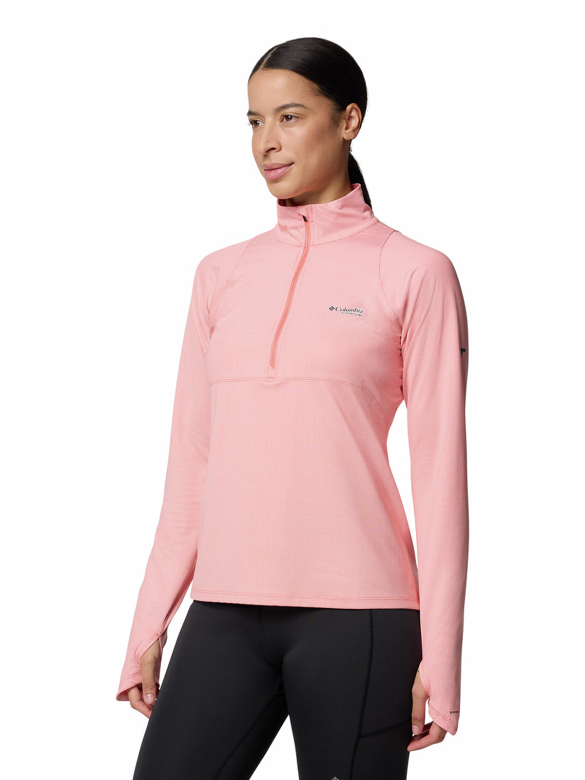 Polera Manga Larga Mujer Summit Valley Half Zip Rosado Columbia