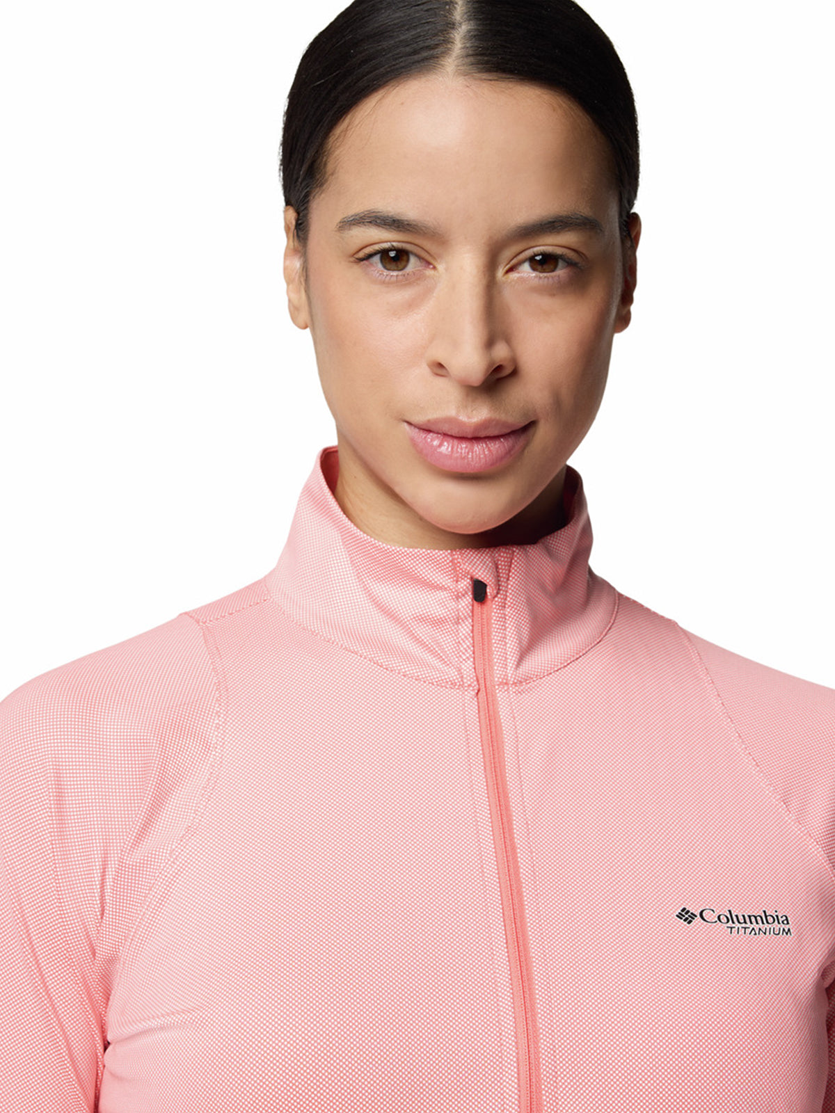 Polera Manga Larga Mujer Summit Valley Half Zip Rosado Columbia
